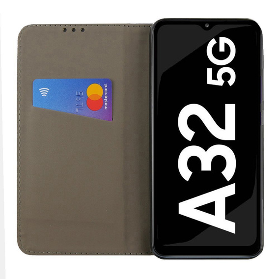 Θήκη με πτερύγιο για Samsung Galaxy A32 5G, Wallet Smart Magnet, κόκκινη