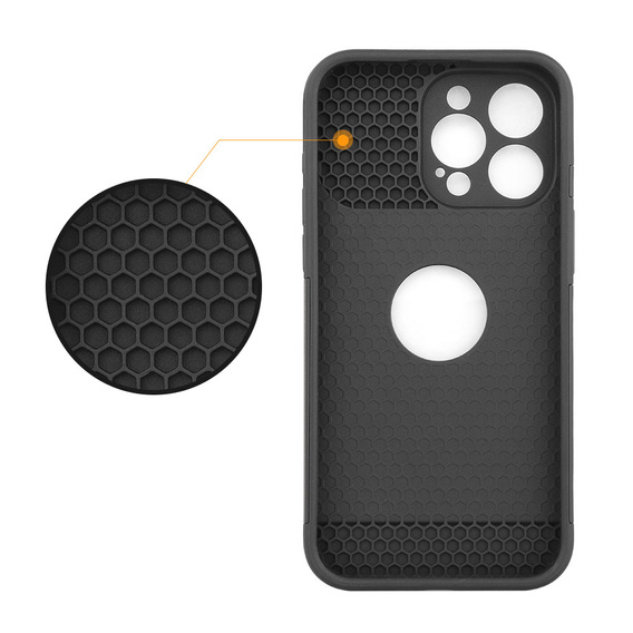 Θήκη για iPhone 15 Pro Max, ERBORD MagProtect Slide Camera, μαύρη