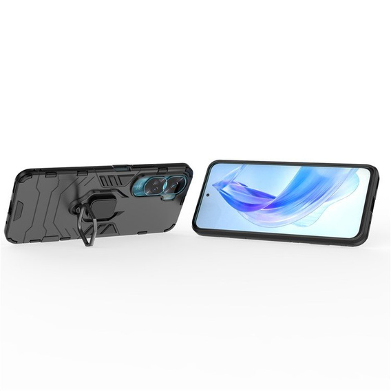 Θήκη για Honor 90 Lite 5G / X50i 5G, Kickstand Ring, μαύρη