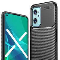 Θήκη για Realme 9i / Oppo A96 / Oppo A36, Carbon Gel, μαύρη