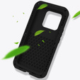 Love Mei Θήκη για Xiaomi 13, armored with glass, μαύρη