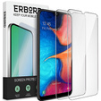2x Μετριασμένο γυαλί για Samsung Galaxy A20E, ERBORD 9H Hard Glass στην οθόνη