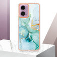 Προστατευτική θήκη για Motorola Moto G24 / G24 Power / G04, Marble Slim Case, πράσινη