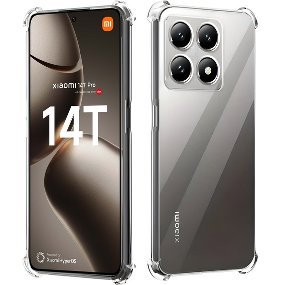 Θήκη για Xiaomi 14T, Dropproof, διαφανής