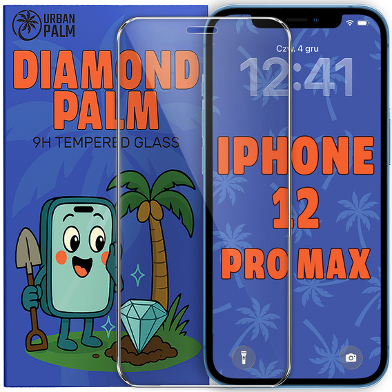 Διαμαντένιο γυαλί Diamond Palm για iPhone 12 Pro Max