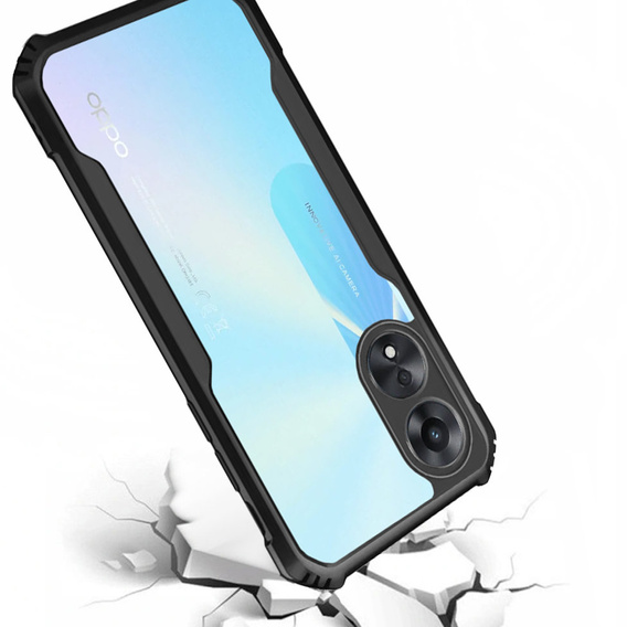 Θήκη για Oppo A78 5G, AntiDrop Hybrid, μαύρη