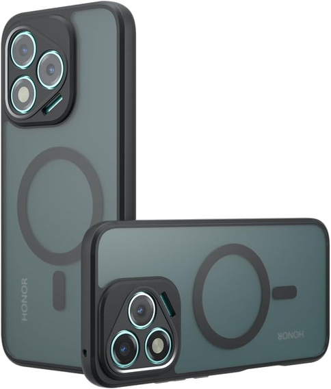 Θήκη για Honor 400 Lite, για MagSafe, ERBORD Μatt Case, μαύρη