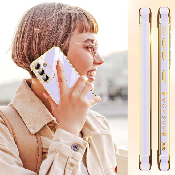 Θήκη για Samsung Galaxy S25 FE, Electro heart, μωβ