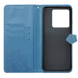 Θήκη με πτερύγιο για Xiaomi Poco X6 5G, Mandala, μπλε