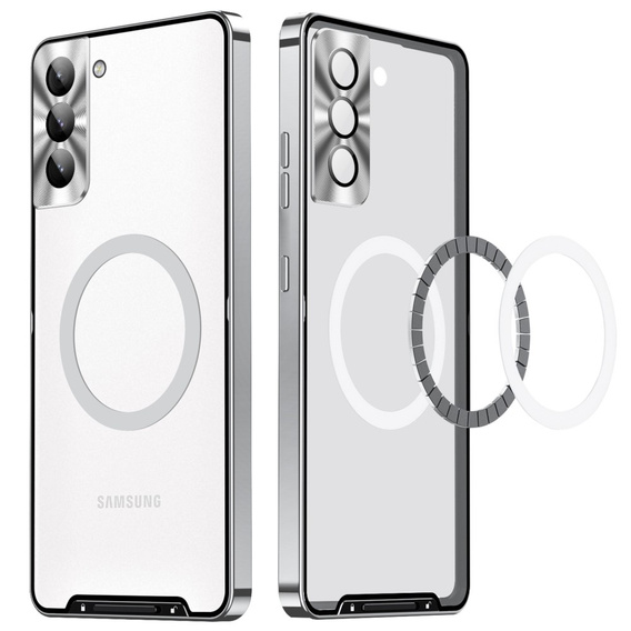 θήκη προστασίας κάμερας για το Samsung Galaxy S21 FE 5G, CamShield MagSafe, διαφανές / ασημί