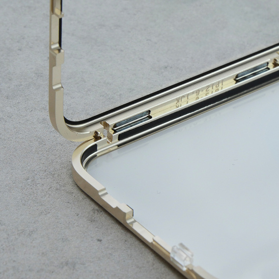 Μαγνητική θήκη MagSafe Dual Glass για iPhone 11, χρυσή