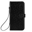 θήκη πτερύγιο για Honor 400 5G, Wallet Rhombus, μαύρη