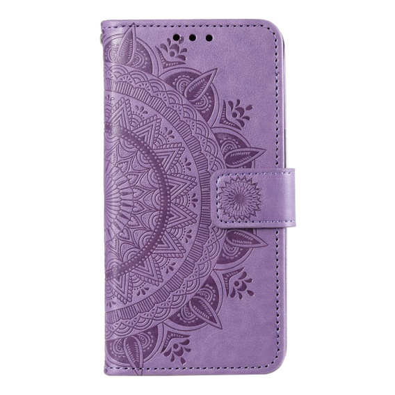 Θήκη με πτερύγιο για Realme 12 Pro 5G / 12 Pro+ 5G, Mandala, μωβ