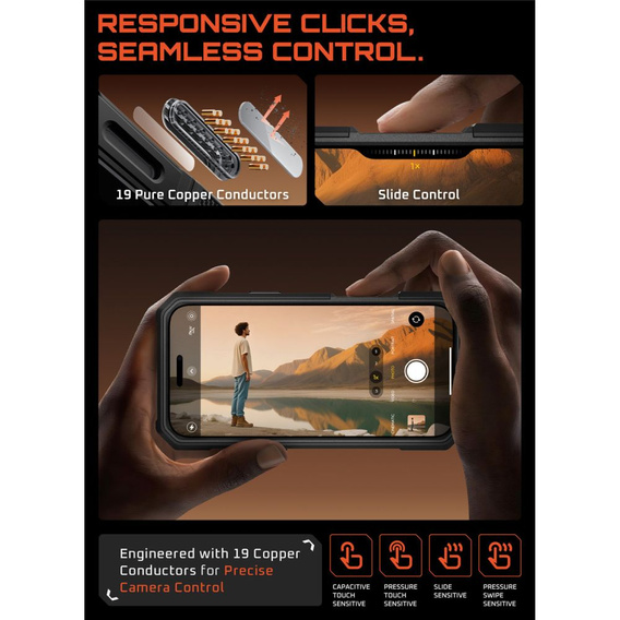 Θήκη Supcase για iPhone 17 Pro Max, Unicorn Beetle Grip Pro Mag, Μαύρο