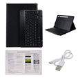 Θήκη + πληκτρολόγιο Galaxy Tab S7+ Plus / S8+ Plus /S7 FE T730 T733, Pen Slot, μαύρη