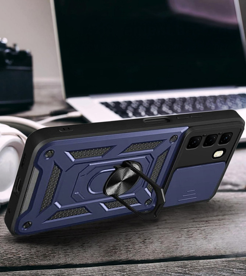 Θήκη για Infinix Hot 50 Pro+ 4G, CamShield Slide, μπλε