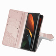 Θήκη με πτερύγιο για Samsung Galaxy Z Fold3 5G, Mandala, ροζ rose gold