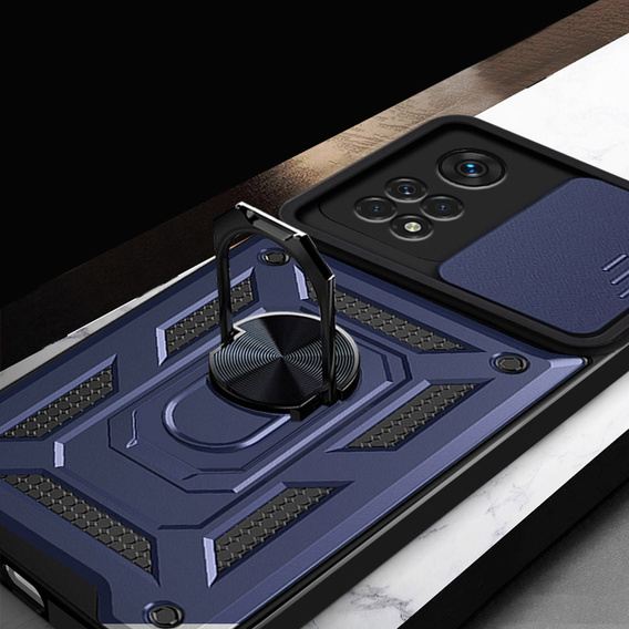 Θήκη για Xiaomi Redmi Note 11 Pro 4G, CamShield Slide, μπλε