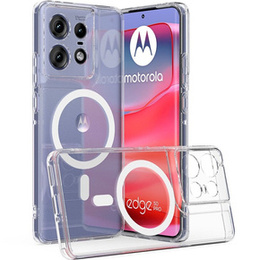 Θήκη για Motorola Edge 50 Pro, Fusion Hybrid, για MagSafe, διαφανής