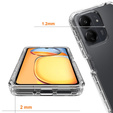 Θήκη για Xiaomi Redmi 13C, Shockproof, με μεμβράνη, διαφανής