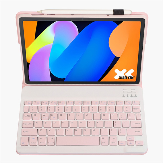 Θήκη πληκτρολογίου Bluetooth για Lenovo Idea Tab 11" 2025 TB336FU TB336ZU, ροζ