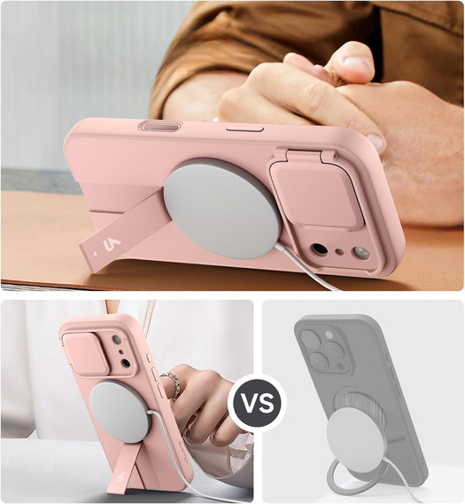 Θήκη Suritch Shockproof με βάση και προστατευτικό για την κάμερα, για MagSafe για iPhone 17 Pro Max