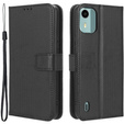 Θήκη με πτερύγιο για Nokia C12 4G, Wallet Smart Magnet, μαύρη