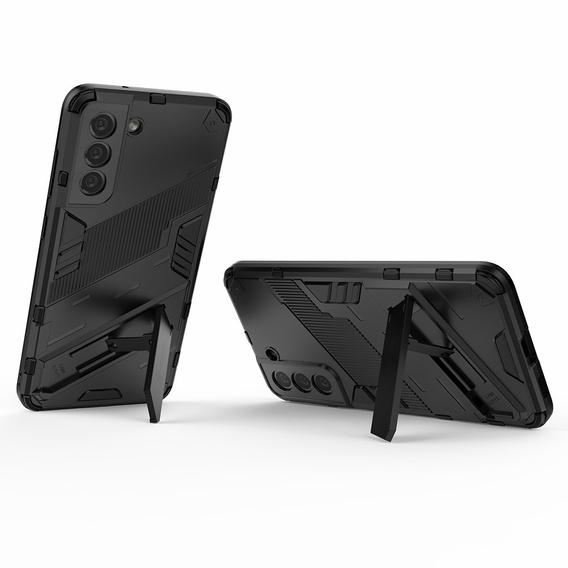 Θήκη για Samsung Galaxy S21 FE, Military kickstand, μπλε