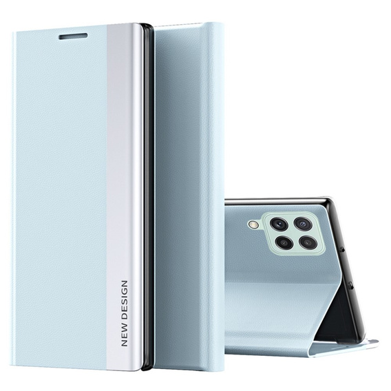 Θήκη με πτερύγιο για Samsung Galaxy M53 5G, Side Magnetic, γαλάζια