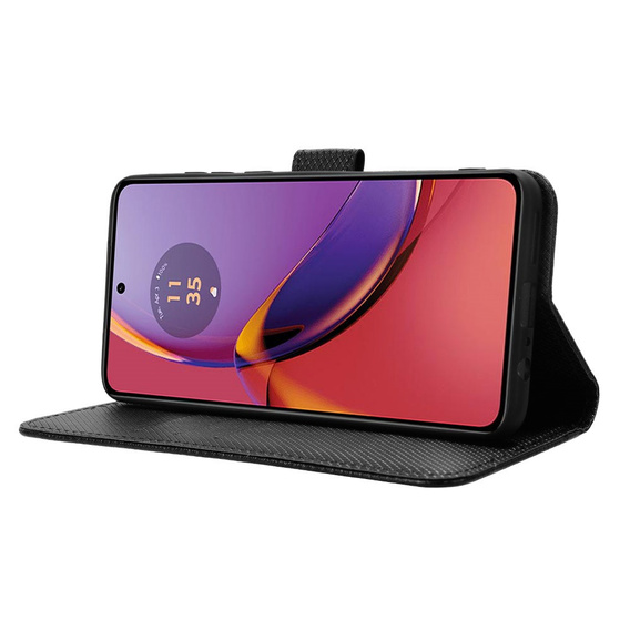 Αναδιπλούμενη θήκη για Motorola Moto G84 5G, Smart Magnet, μαύρο
