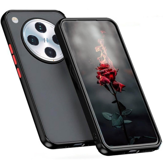 Λεπτή θήκη για Oppo Find X8 Pro, Slim, διαφανής / μαύρη
