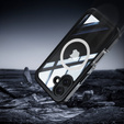 Θήκη για iPhone 16 Plus, Shockproof, με γυαλί, για MagSafe, μαύρη