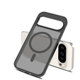 Ματ θήκη για Google Pixel 10 / 10 Pro, για MagSafe, ημιδιαφανές μαύρο