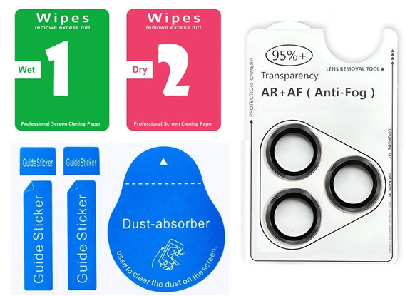 Γυαλί για κάμερα ERBORD OPTIK Pro για iPhone 17 Pro / 17 Pro Max, μαύρο