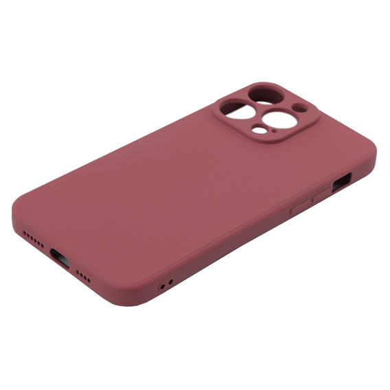 Θήκη για iPhone 15 Pro Max, Silicone Lite, κόκκινη