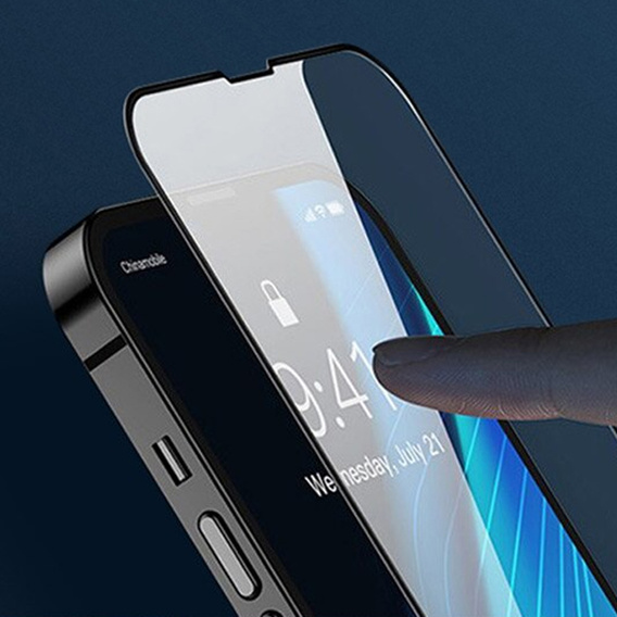 Μετριασμένο γυαλί 3D για iPhone 14 Plus, μαύρη