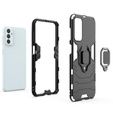 Θήκη για Samsung Galaxy M13 4G, Kickstand Ring, μαύρη