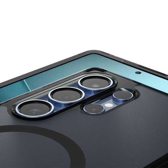 Θήκη MagSafe Spigen για Samsung Galaxy S25 Ultra, Ultra Hybrid, ματ / μαύρο + Μετριασμένο γυαλί 9H