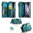 θήκη CASEME για Samsung Galaxy Z Fold6 5G, RFID Leather Wallet, με λουράκι ώμου, πράσινη