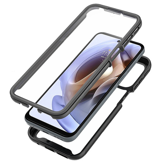 Θήκη για Motorola Moto G51 5G, Shockproof, με μεμβράνη, μπλε