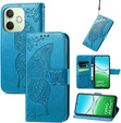 Θήκη με πτερύγιο για Oppo A5 Pro 5G, Butterfly, μπλε