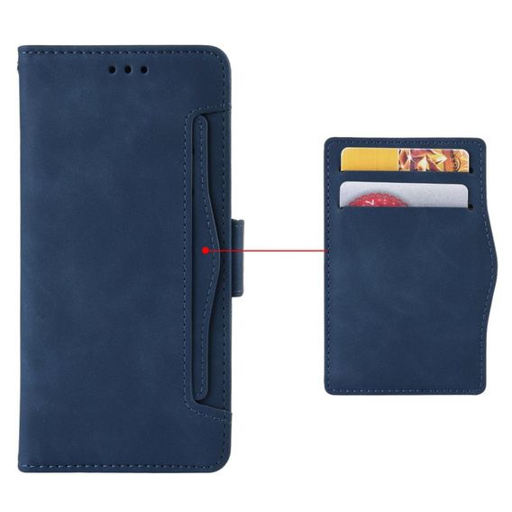 Θήκη με πτερύγιο για Infinix Zero 30 5G, Card Slot, σκούρο μπλε