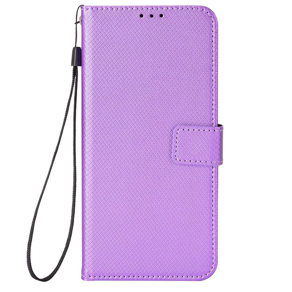 Θήκη με πτερύγιο για Oppo A17, Wallet Smart Magnet, μωβ