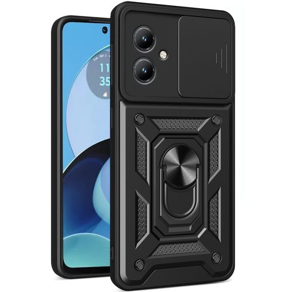 Θήκη για Motorola Moto G14, CamShield Slide, μαύρο