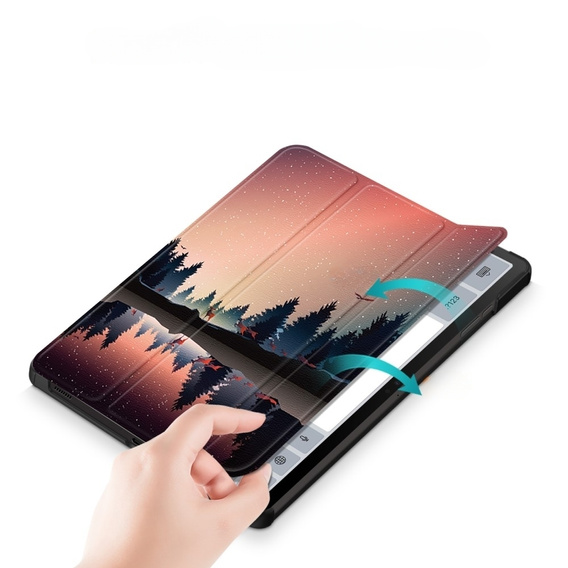 Θήκη για Samsung Galaxy Tab S9, Smartcase Hybrid Pen Slot, night