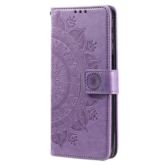 Θήκη με πτερύγιο για Xiaomi Redmi Note 11/11S, Mandala, μωβ