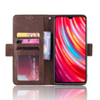 Θήκη με πτερύγιο για Xiaomi Redmi Note 8 Pro, Card Slot, καφέ