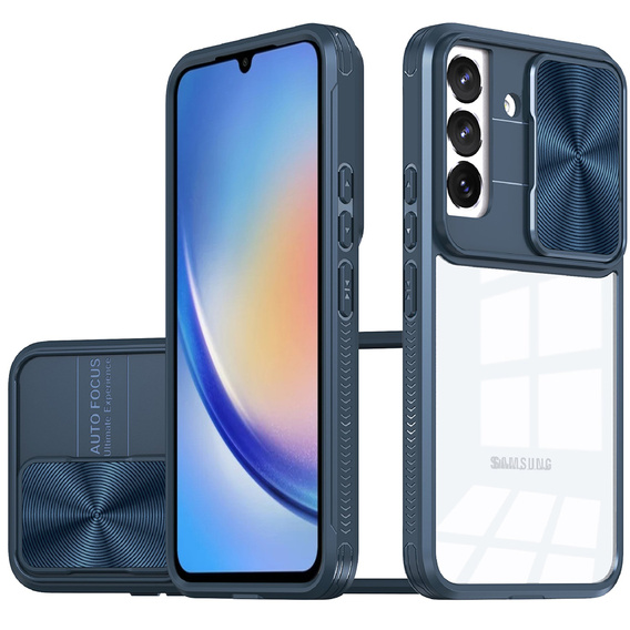 Θήκη για Samsung Galaxy A34 5G, Slide Camera, μπλε