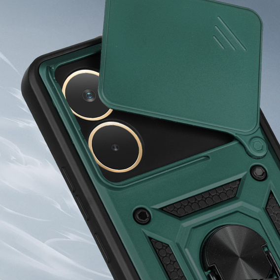 Θήκη για Oppo A5 Pro 5G, CamShield Slide, πράσινη