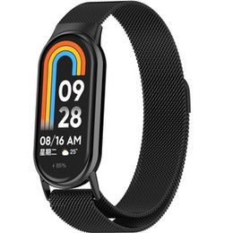Βραχιόλι Μιλάνου με θήκη για Xiaomi Smart Band 10 / 9 / 8, μαύρη